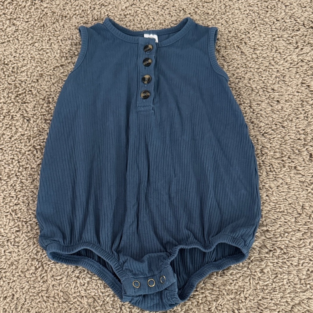 Loulou&company bubble romper - Harrison Ribbed